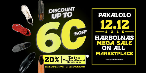 Pakalolo 12.12 harbolnas Megasale diskon up to 60% on all market place + extra 20% discount voucher on all marketplace