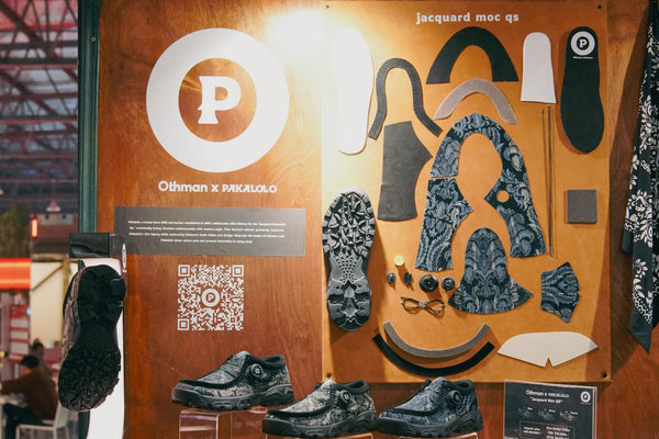 Preview Kolaborasi Sepatu PAKALOLO X OTHMAN "Jacquard Moc QS" di Brightspot Foodpark